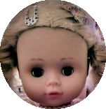My profile image, which is a photo of a doll my daughter once took.
